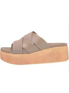 Lucky Brand Women's Dikona Dune Strap Wedge Sandal Sz 10